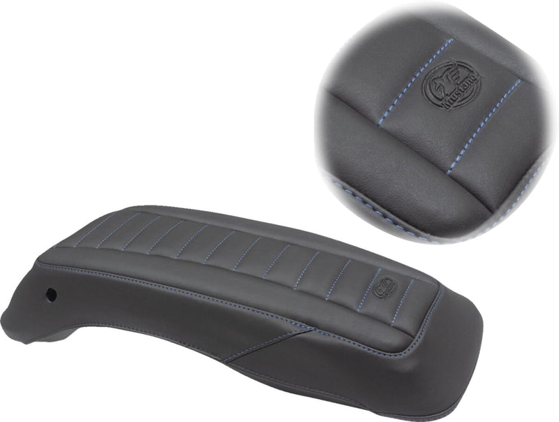 Mustang Seats Blue/Black Saddlebag Lid Cover for 2014-2025 Harley-Davidson Touring Models