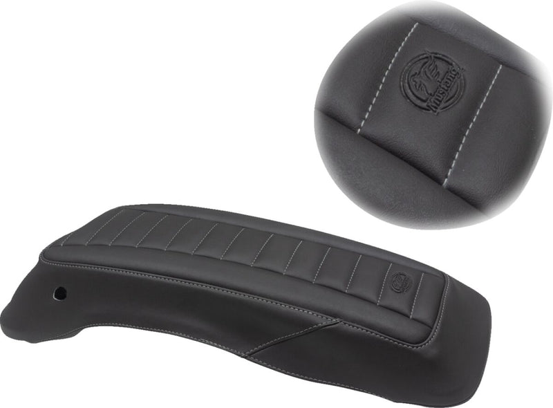 Mustang Seats Grey/Black Saddlebag Lid Cover for 2014-2025 Harley-Davidson Touring Models