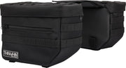Thrashin Supply Co. Essential Throw-Over Saddlebags In Black