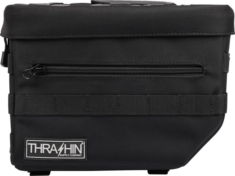 Thrashin Supply Co. Essential Throw-Over Saddlebags In Black