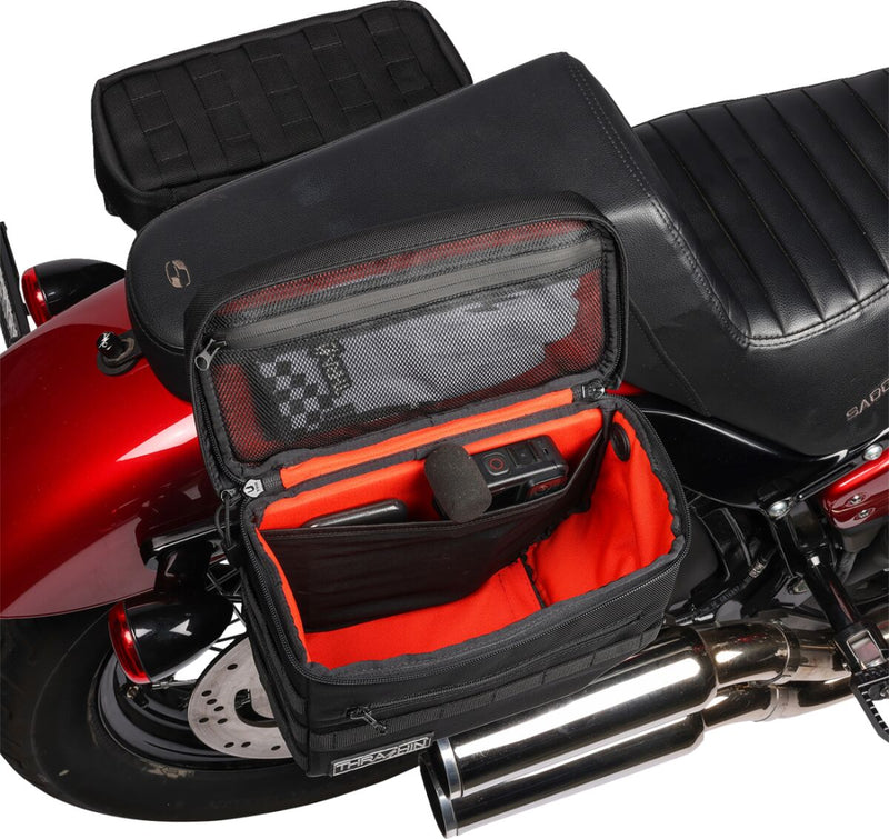 Thrashin Supply Co. Essential Throw-Over Saddlebags In Black