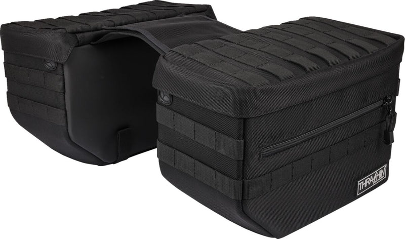 Thrashin Supply Co. Escape Throw-Over Saddlebags In Black