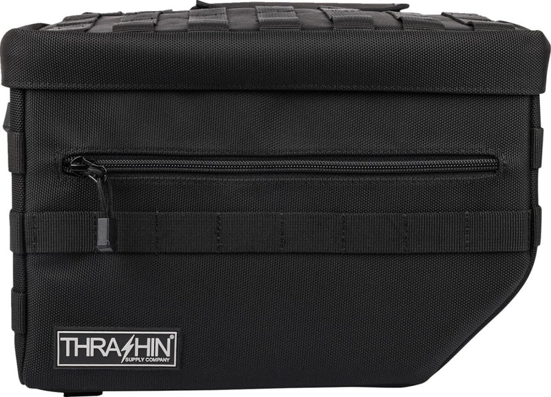 Thrashin Supply Co. Escape Throw-Over Saddlebags In Black