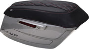 Mustang Deluxe Diamond Saddlebag Lid Covers for 2023-2026 Harley-Davidson Black Red