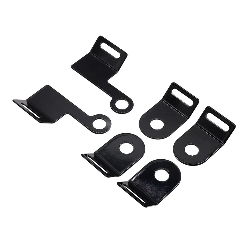 Thrashin Supply Co. Brackets for Essential Saddlebags Mounting Bracket Kit Black Rear Steel #TSB-1