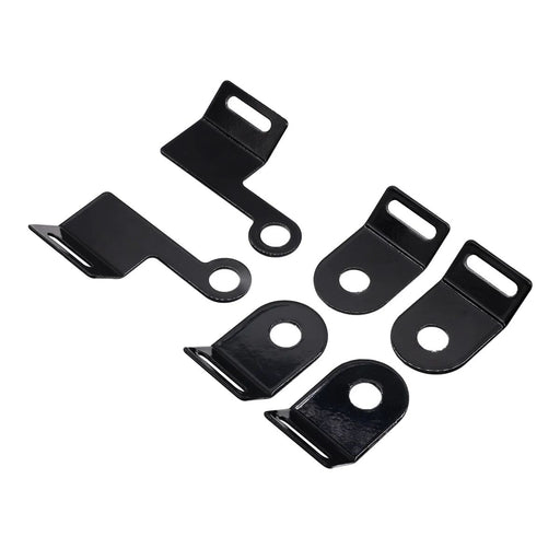 Thrashin Supply Co. Brackets for Essential Saddlebags Mounting Bracket Kit Black Rear Steel #TSB-1