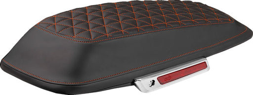 Saddlemen Tri-Gripper Saddlebag Lid Covers for 2014-2023 Harley-Davidson Black Orange Tri-Gripper Panels Left Right Saddlehyde™ Vinyl Pair #L870-14-21103