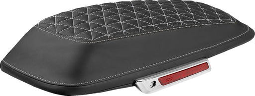 Saddlemen Tri-Gripper Saddlebag Lid Covers for 2014-2023 Harley-Davidson Black White Tri-Gripper Panels Left Right Saddlehyde™ Vinyl Pair #L870-14-21106