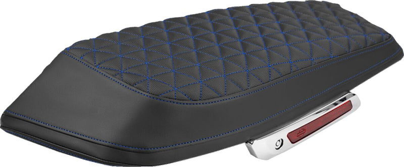 Saddlemen Saddlebag Lid Covers for 2023-2026 Harley-Davidson Roadsofa™ Step-Up Black Blue Tri-Gripper Panels Saddlehyde™ Pair #L870-23-21101