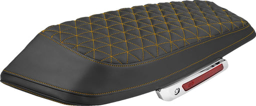 Saddlemen Saddlebag Lid Covers for 2023-2026 Harley-Davidson Roadsofa™ Step-Up Black Orange Tri-Gripper Panels Saddlehyde™ Pair #L870-23-21103