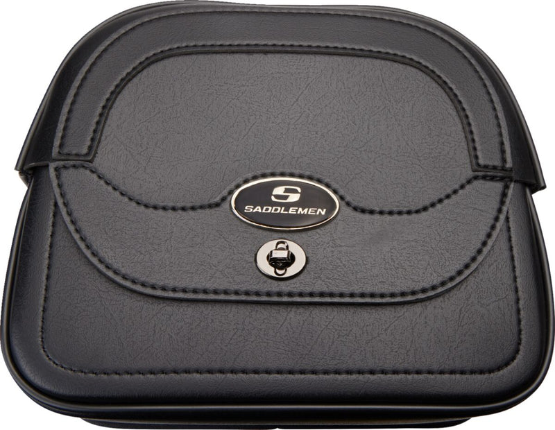 Saddlemen Large Cruis'n™ Sissy Bar Bag Black Rear Synthetic Leather #3503-0049