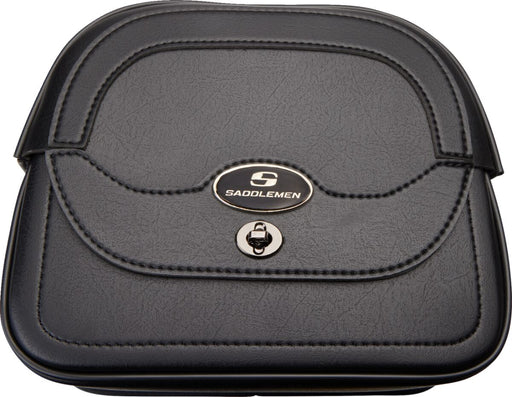 Saddlemen Large Cruis'n™ Sissy Bar Bag Black Rear Synthetic Leather #3503-0049