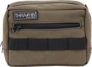 Thrashin Supply Co. Handlebar Bag Green Orange 1050D Nylon #THB-0007