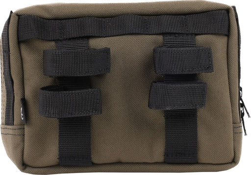 Thrashin Supply Co. Handlebar Bag Green Orange 1050D Nylon Each