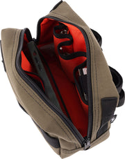 Thrashin Supply Co. Handlebar Bag Green Orange 1050D Nylon #THB-0007