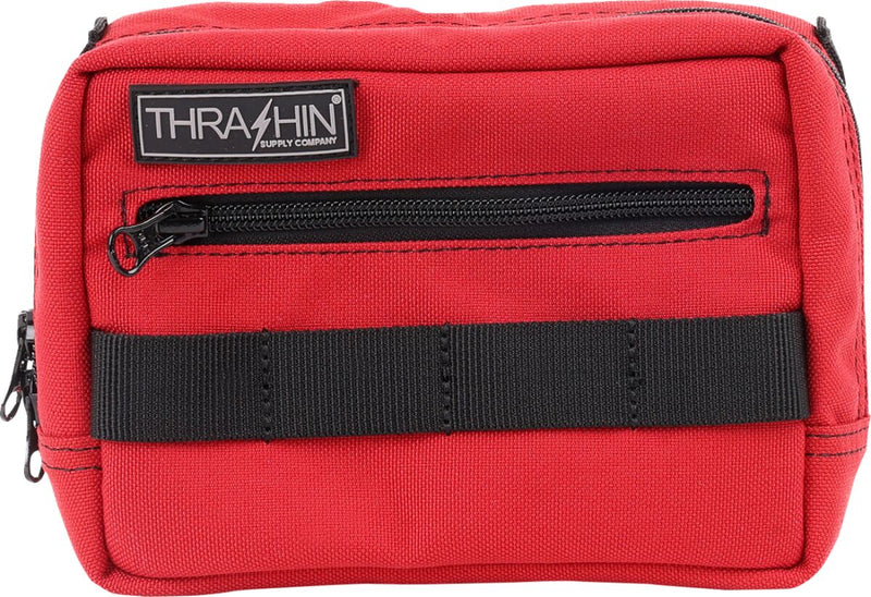 Thrashin Supply Co. Handlebar Bag Orange Red 1050D Nylon Each