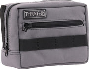 Thrashin Supply Co. Handlebar Bag Grey Orange 1050D Nylon #THB-0016