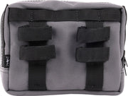Thrashin Supply Co. Handlebar Bag Grey Orange 1050D Nylon #THB-0016