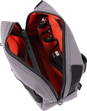 Thrashin Supply Co. Handlebar Bag Grey Orange 1050D Nylon #THB-0016