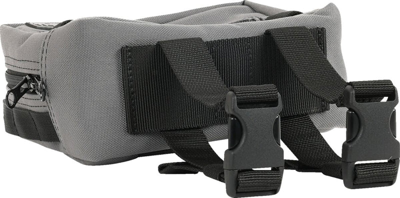 Thrashin Supply Co. Handlebar Bag Grey Orange 1050D Nylon #THB-0016