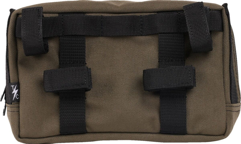 Thrashin Supply Co. Handlebar Bag Plus Green Orange 1050D Nylon #THB-0010