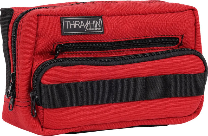 Thrashin Supply Co. Handlebar Bag Plus Orange Red 1050D Nylon #THB-0017