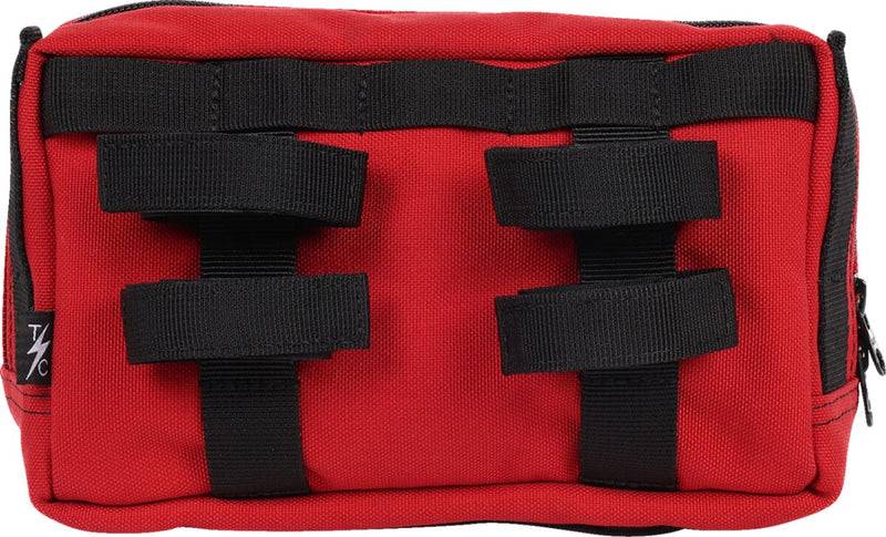 Thrashin Supply Co. Handlebar Bag Plus Orange Red 1050D Nylon #THB-0017