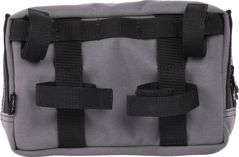 Thrashin Supply Co. Handlebar Bag Plus Grey Orange 1050D Nylon #THB-0018