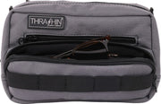 Thrashin Supply Co. Handlebar Bag Plus Grey Orange 1050D Nylon #THB-0018