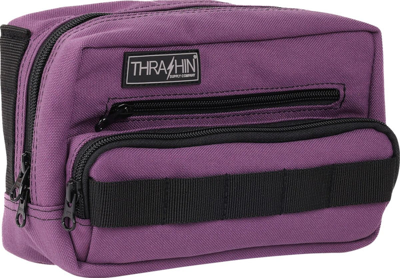 Thrashin Supply Co. Handlebar Bag Plus Orange Purple 1050D Nylon #THB-0027