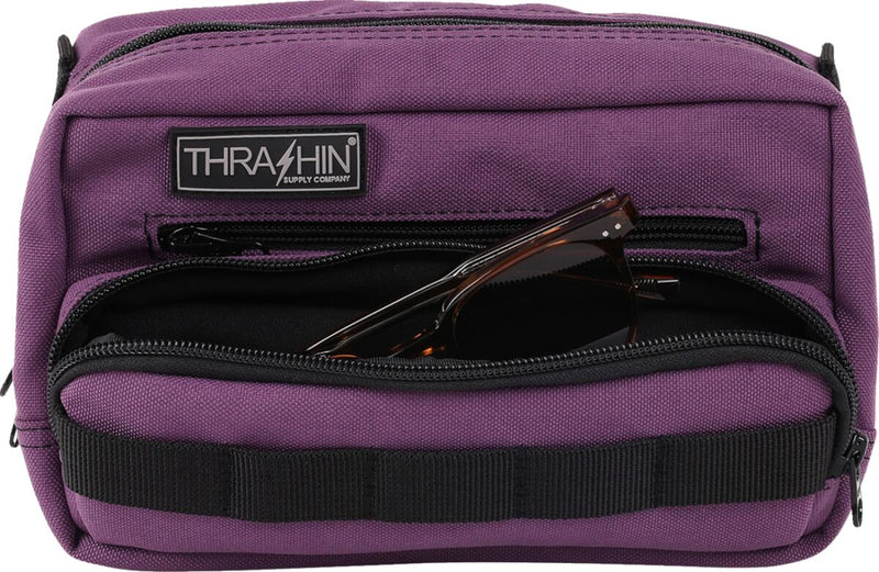 Thrashin Supply Co. Handlebar Bag Plus Orange Purple 1050D Nylon #THB-0027