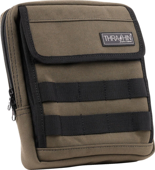 Thrashin Supply Co. Handlebar Bag Slim Green 1050D Nylon #THB-0031