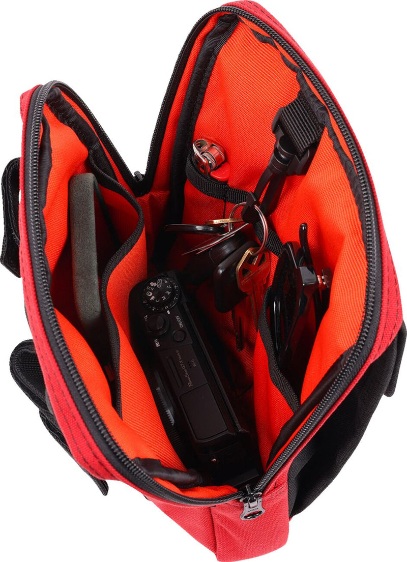 Thrashin Supply Co. Handlebar Bag Slim Red 1050D Nylon #THB-0034