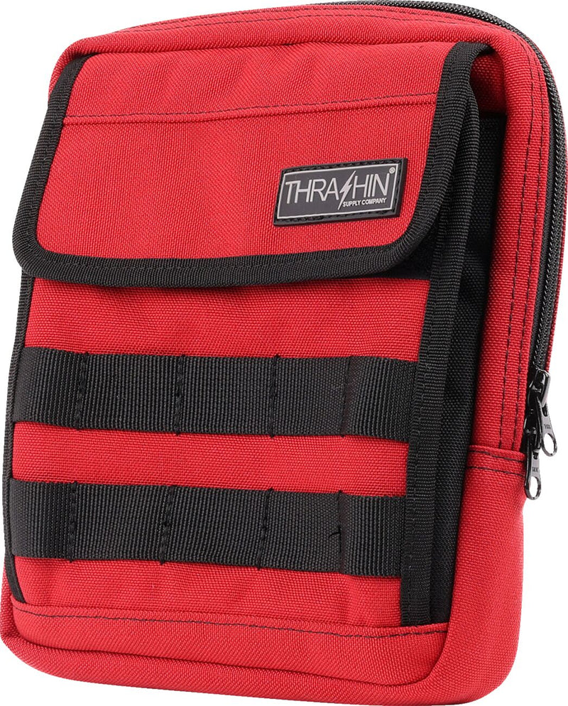 Thrashin Supply Co. Handlebar Bag Slim Red 1050D Nylon #THB-0034