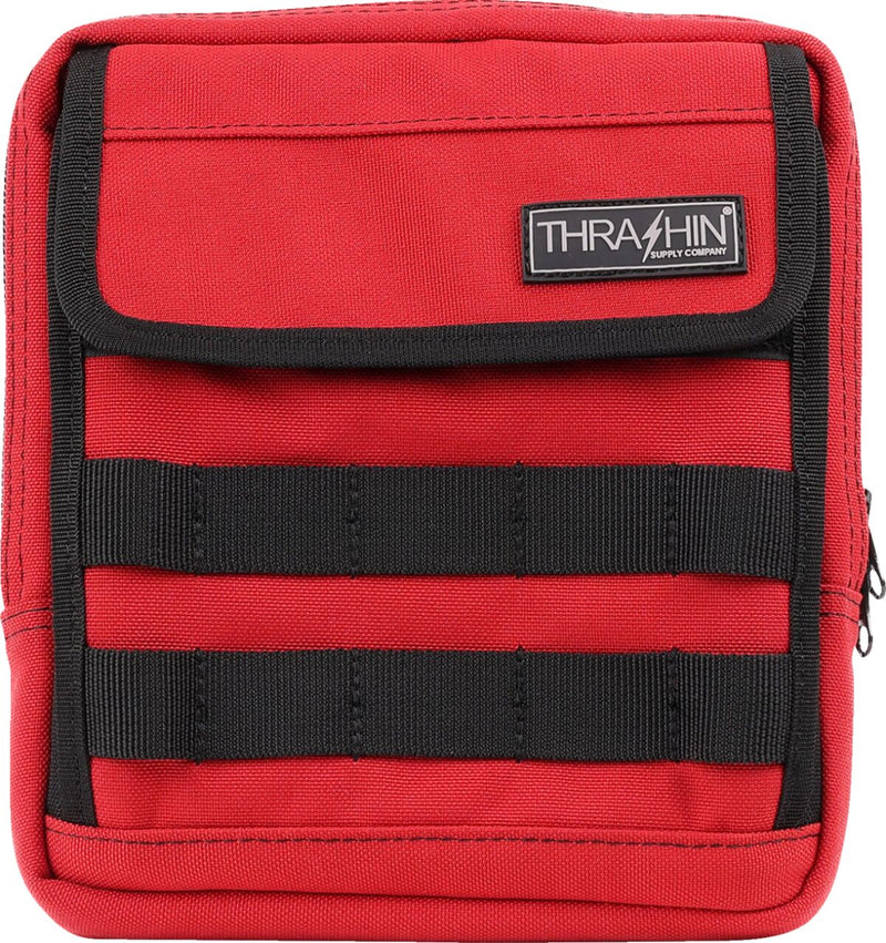 Thrashin Supply Co. Handlebar Bag Slim Red 1050D Nylon #THB-0034