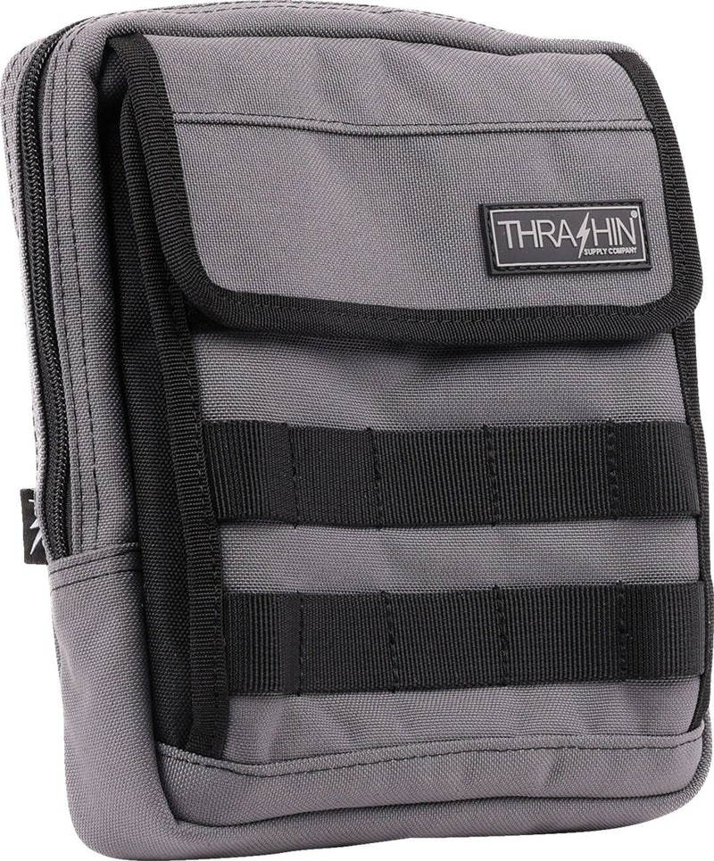 Thrashin Supply Co. Handlebar Bag Slim Grey 1050D Nylon #THB-0030
