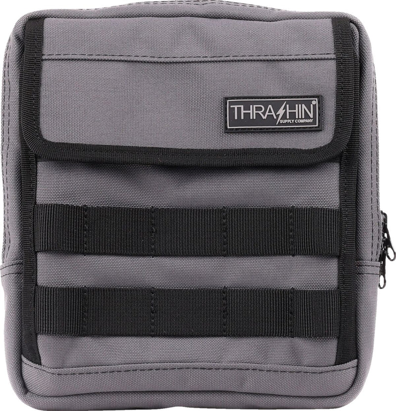 Thrashin Supply Co. Handlebar Bag Slim Grey 1050D Nylon #THB-0030