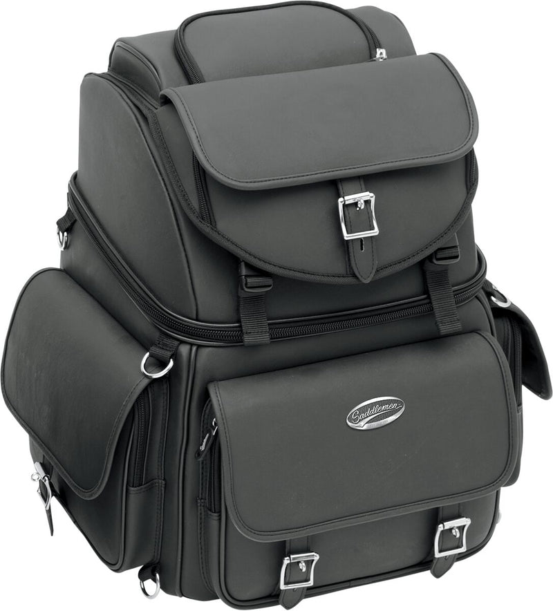 Saddlemen Plain B3400EX/S Combination Backrest, Seat and Sissy Bar Bag