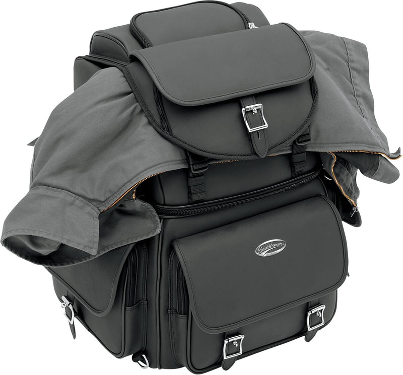 Saddlemen Plain B3400EX/S Combination Backrest, Seat and Sissy Bar Bag