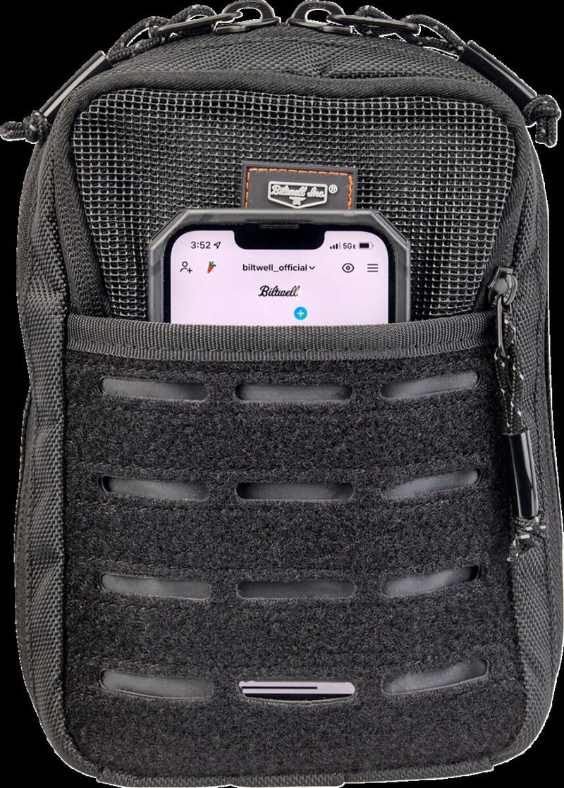 Biltwell EXFIL-3 Bag 2.0 Travel Bag Black 1680 Denier Ballistic Nylon Each