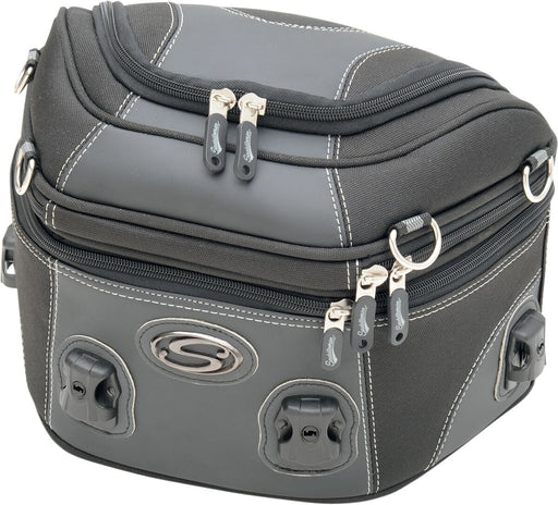 Saddlemen Rear Rack Luggage Bag Adventure Series Rack Bag Black Textile