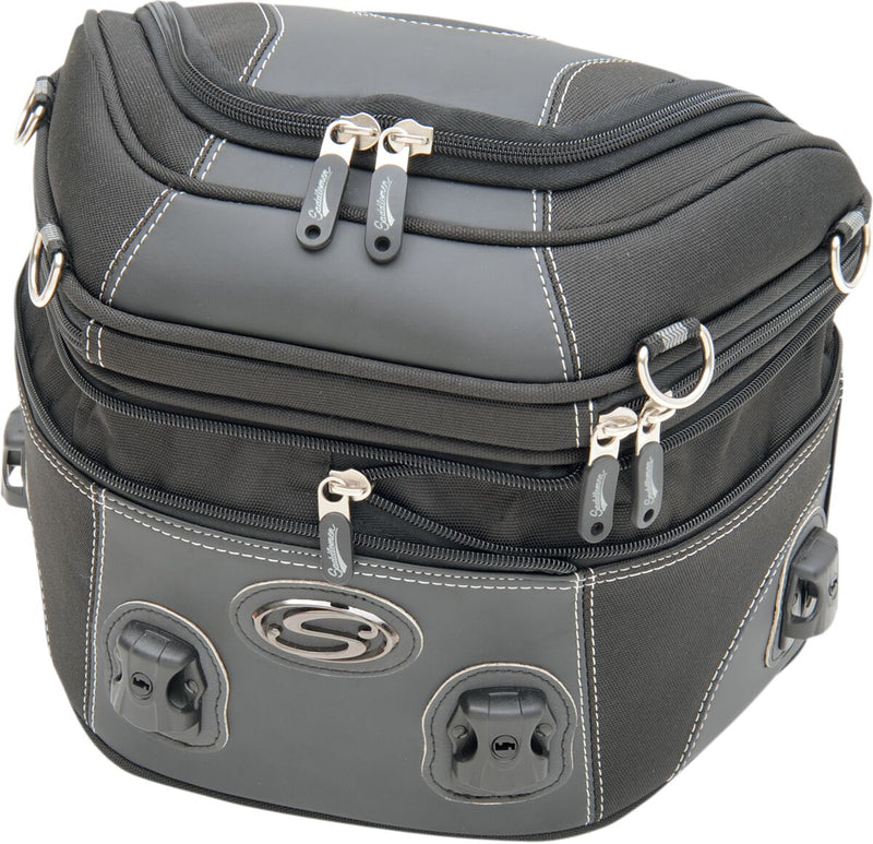 Saddlemen Rear Rack Luggage Bag Adventure Series Rack Bag Black Textile #EX000649