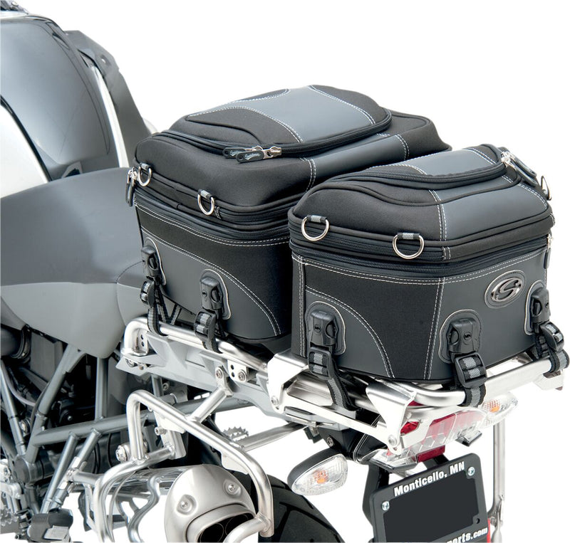 Saddlemen Rear Rack Luggage Bag Adventure Series Rack Bag Black Textile #EX000649