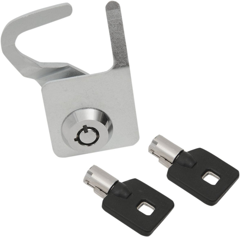 Drag Specialties Tour-Pak Lock w/Key for 1992-2013 Harley-Davidson Touring and 2009-2013 Harley-Davidson Trike Motorcycles #S77-0147-AD