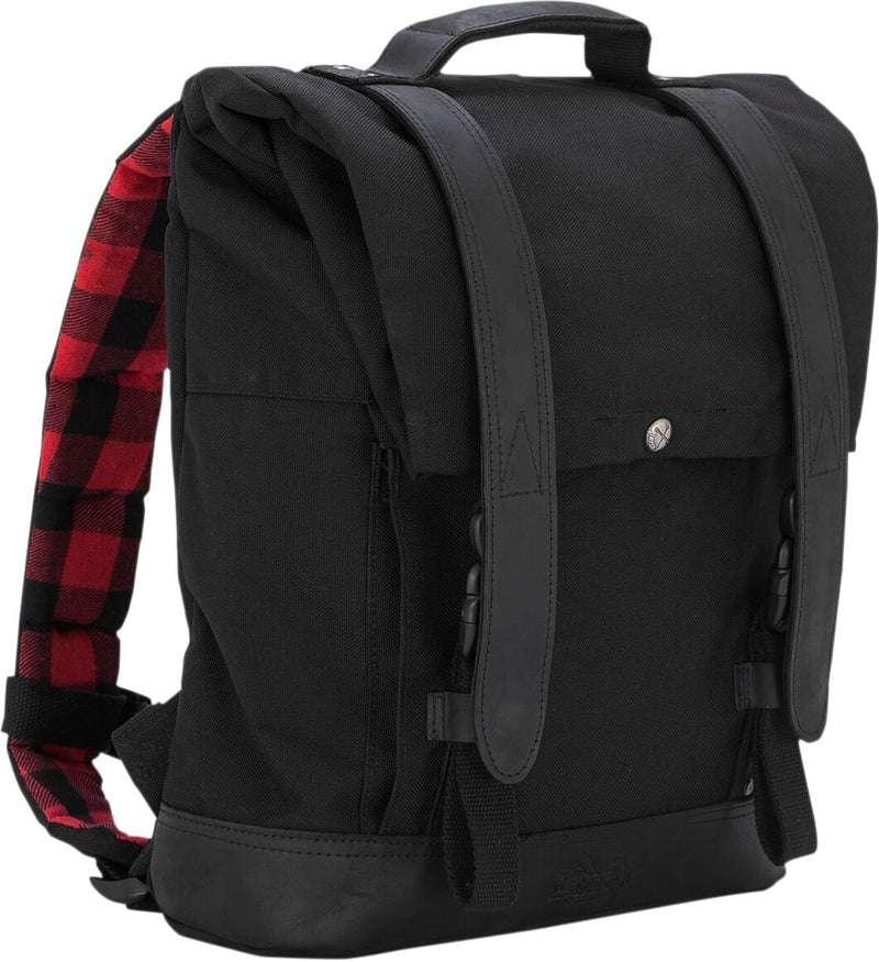 Burly Brand Black Cordura Roll Top Back Pack