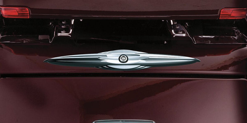 Kuryakyn Trunk Latch Accent Chrome Silver ABS Plastic Each
