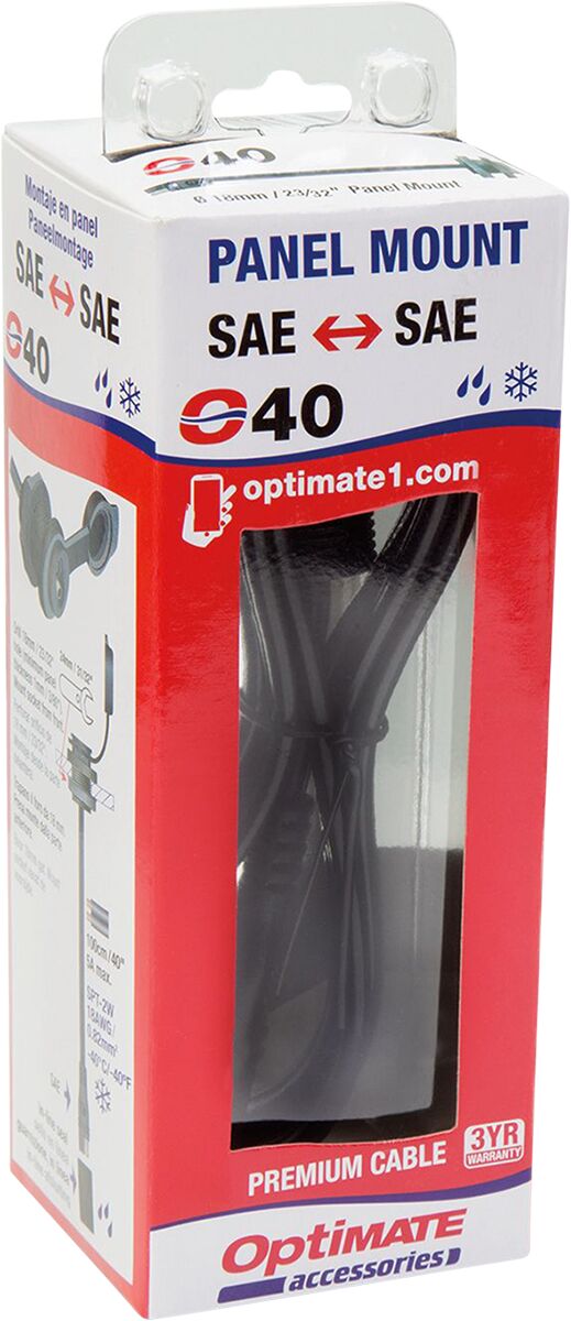 Weatherproof SAE Thin Panel Mount Socket O-40