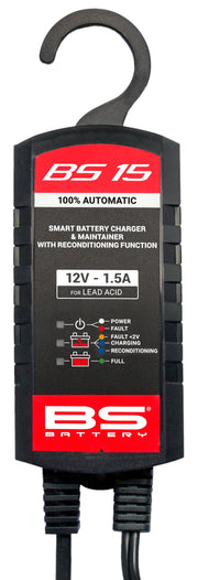 BS Battery SMART Battery Charger & Maintainer with Reconditioning Function Black Each