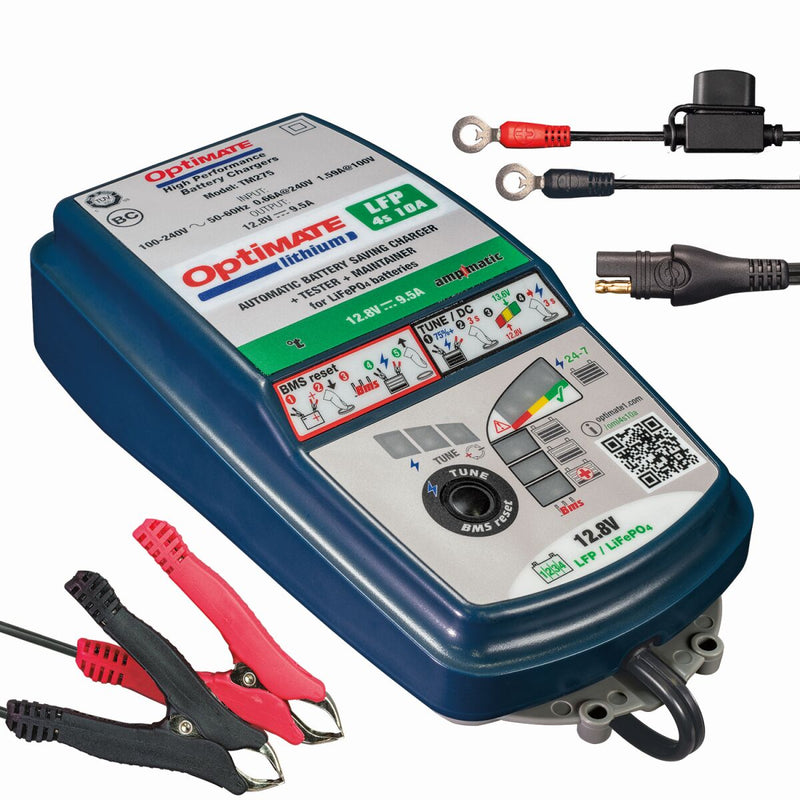 Optimate™ Lithium LFP 4S 10A Battery Charger