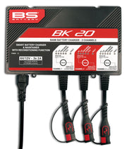 BS Battery SMART Bank Battery Charger and Maintainer with Reconditioning Function Black Red Battery Monitor